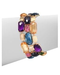 Marco Bicego | Multicolor Semiprecious Multistone Threerow Bracelet | Lyst