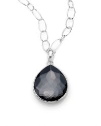 Ippolita | Black Hematite Doublet Sterling Silver Jumbo Teardrop Enhancer | Lyst