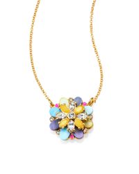 kate spade new york | Multicolor Flower Pendant Necklace | Lyst