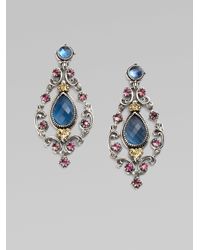 Konstantino | Blue Semi-precious Multi-stone Chandelier Earrings | Lyst