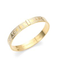 Marc By Marc Jacobs | Metallic Enamel Logo Bangle Bracelet | Lyst