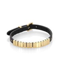 Michael Kors | Jetset Slide Bead Lizard-embossed Leather Wrap Bracelet | Lyst