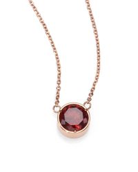 Michael Kors | Pink Brilliance Botanicals Mini Pendant Necklace | Lyst
