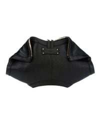 alexander mcqueen clutch black