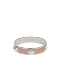 Alexander McQueen | Metallic 3d Skull Enamel Bangle | Lyst