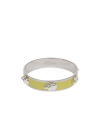 Alexander McQueen | Yellow 3d Skull Enamel Bangle | Lyst