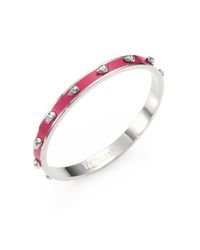 Alexander McQueen | Metallic 3d Enamel Skull Small Bangle Bracelet/silvertone | Lyst