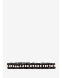 Philippe Audibert | Black 'broome' Elasticated Bracelet | Lyst