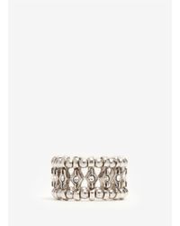Philippe Audibert | Metallic Elixia Crystal And Bead Elasticated Ring | Lyst