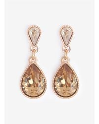 Philippe Audibert | Metallic Tear Drop Crystal Earrings | Lyst