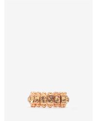 Philippe Audibert | Metallic Rosa Beaded Crystal Elasticated Ring | Lyst