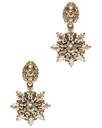 Oscar de la Renta | Metallic Goldplated Clip Earrings | Lyst