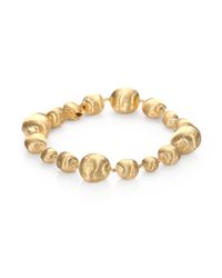 Marco Bicego | Metallic 18k Gold Graduated Bead Bracelet | Lyst