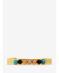 Ela Stone | Metallic Yuma Multi-stone Cuff Bracelet | Lyst