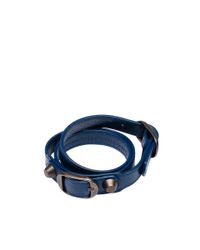 Balenciaga | Blue Classic Bracelet Triple Tour | Lyst