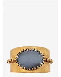 Ela Stone | Metallic Biba Stone Cuff Bracelet | Lyst