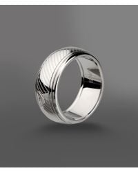 Emporio Armani | Metallic Ring for Men | Lyst