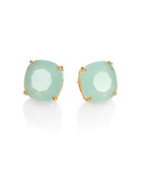 kate spade new york | Blue Faceted Square Stud Earrings | Lyst