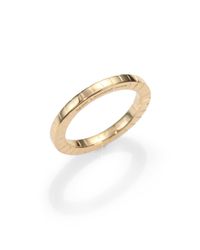Saint Laurent | Metallic Classic Chevron Band Ring | Lyst