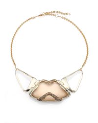 Alexis Bittar | Metallic Lucite & Crystal Encased Necklace | Lyst