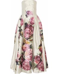 Dolce & Gabbana | Black Photo Print Silk Shift Dress | Lyst