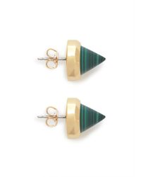Eddie Borgo | Green Malachite Cone Stud Earrings | Lyst