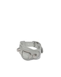 Balenciaga | Gray Giant Silver Bracelet Gris Glacé | Lyst