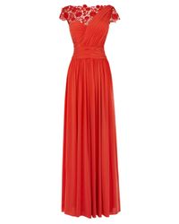 coast orange maxi dress