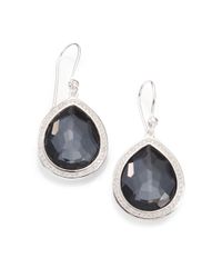 Ippolita | Metallic Diamond, Hematite Doublet & Sterling Silver Earrings | Lyst