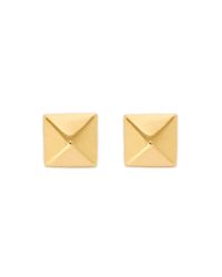 Eddie Borgo | Metallic Pyramid Stud Earrings | Lyst
