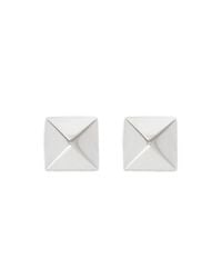 Eddie Borgo | Metallic Pyramid Stud Earrings | Lyst