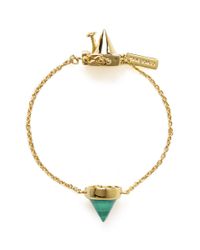 Eddie Borgo | Green Malachite Cone Stud Bracelet | Lyst