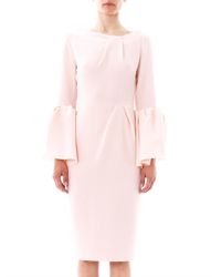 Roksanda Margot Wool Crepe Dress in Pink | Lyst