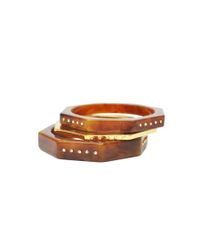 Kara Ross - Brown Octagonal Bangle Set - Lyst