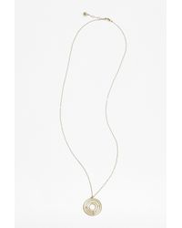 French Connection | Metallic Gimbal Spinning Necklace | Lyst