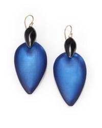 Alexis Bittar | Blue Minimalist Lucite Earrings | Lyst