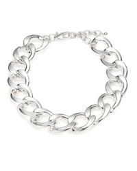 Kenneth Jay Lane | Metallic Curb Chain Necklace | Lyst