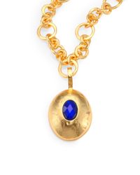 Stephanie Kantis | Metallic Pebble Clear Quartz Pendant | Lyst