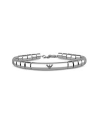 Emporio Armani - Metallic Stainless Steel Men'S Bracelet - Lyst