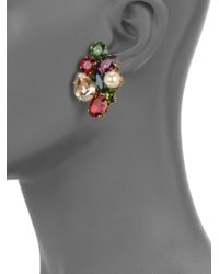 Erickson Beamon | Red Velocity Cluster Earrings | Lyst