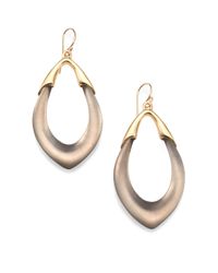 Alexis Bittar | Metallic Lucite Orbit Link Drop Earrings/grey | Lyst