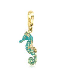 Juicy Couture - Metallic Blue Seahorse Charm - Lyst