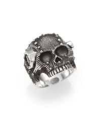 King Baby Studio | Metallic Rivet Skull Ring | Lyst