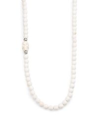 King Baby Studio | White Coral Bead Necklace | Lyst