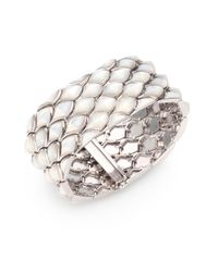Stephen Webster | Metallic Mother-Of-Pearl Doublet & Sterling Silver Scale Bracelet | Lyst