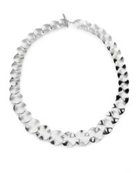 Ippolita | Metallic Glamazon Scultura Sterling Silver Small Wavy Disc Collar Necklace | Lyst