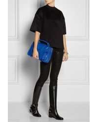 Christian louboutin Cate Chain-Trimmed Leather Riding Boots in ...  