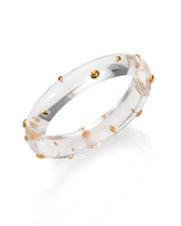 Alexis Bittar | Multicolor Lucite Studded Bangle Bracelet/clear | Lyst