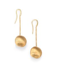 Marco Bicego | Metallic Africa 18K Yellow Gold Ball Chain Drop Earrings | Lyst