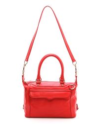 Rebecca Minkoff Mab Mini Satchel In Red | Lyst